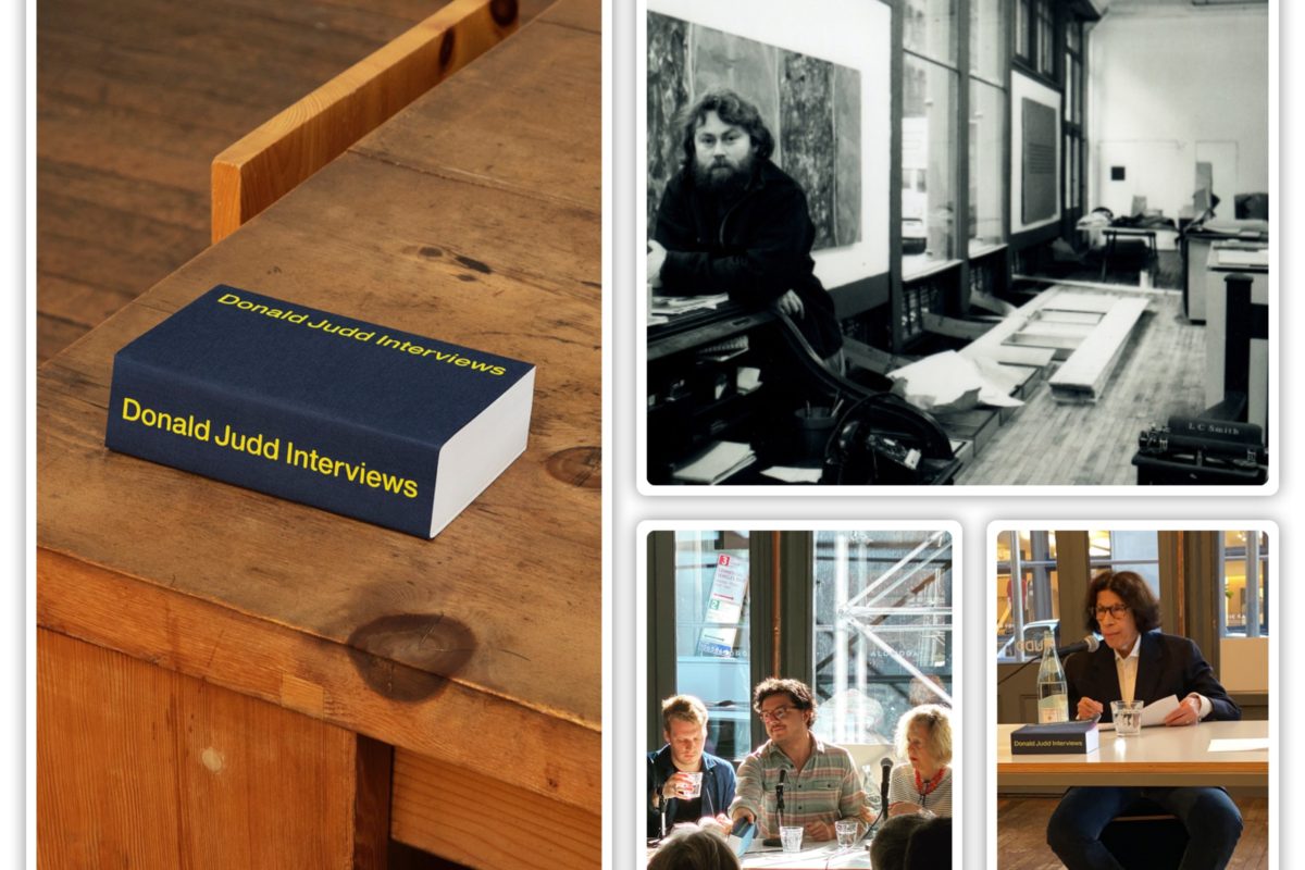 Donald Judd Interviews: Blunt, Scathing And  Brilliant!
